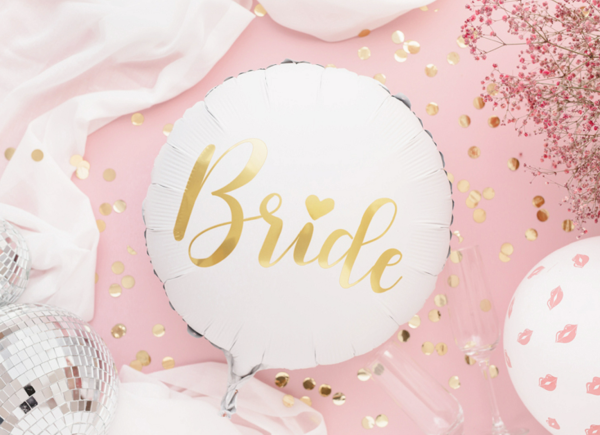 Folienballon - Bride gold- ø 35cm